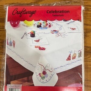 Craft ways Celebration tablecloth 60 by 90